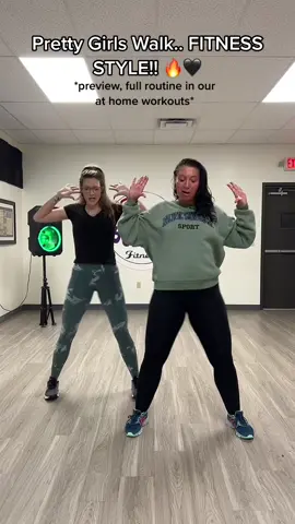 Pretty Girls Walk like this 🔥🖤 FITNESS ROUTINE PREVIEW!!! This one is so much fun. Full workouts through our #beatboxingfitness app on the App Store! #dancefitness #weightloss #athomeworkout #workout #prettygirlswalk 
