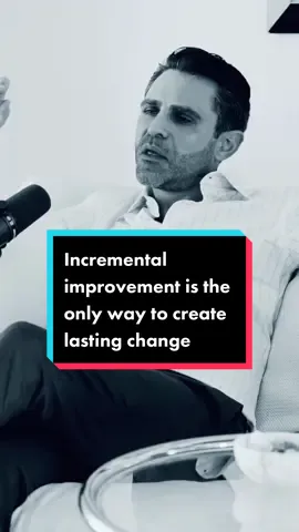 Incremental improvement is the only way to create lasting change. #lifecoach #LifeAdvice #lifetips #lifetip #lifelessons #SelfImprovement 