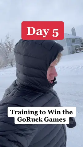 Day 5 of Training to Win the GoRuck Games 