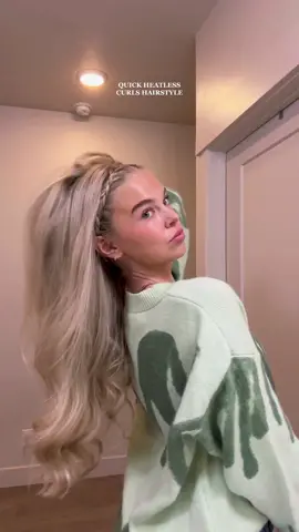 love how this hairstyle turned out 💗😊👏 #heatlesshairstyles #hairtutorial #hairinspo #quickhairstyle #easyhairstyles #braidedheadband #dutchbraids #cutehairstyles #heatlesscurls #simplehairstyle #onthegohairstyle #longhairstyles #QuakerPregrain #fyp 