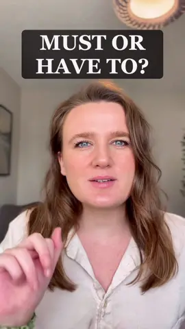 HAVE TO or MUST? ☺️ #grammar #learnenglish #englishteacher #english #british 