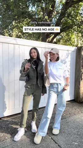 daily reminder! style has no age #ageisjustanumber #styleatanyage #twinning #OOTD #styleover50