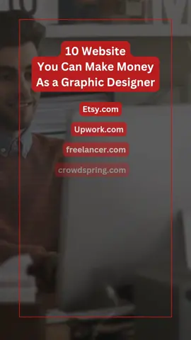 10  website to make money as a graphic designer #graphicdesign #design #canva #photoshop 