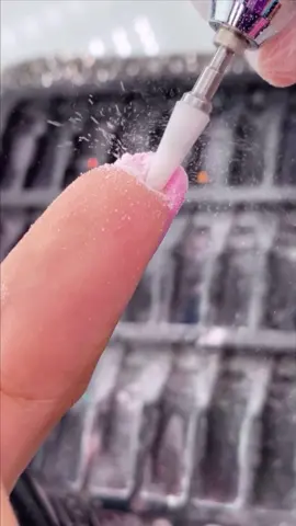Satisfying Forbidden Nail Dust 💅🏽🌬 Shaping underneath my Nail #nails #nailart #nailtutorial #satisfying #beautyhacks 