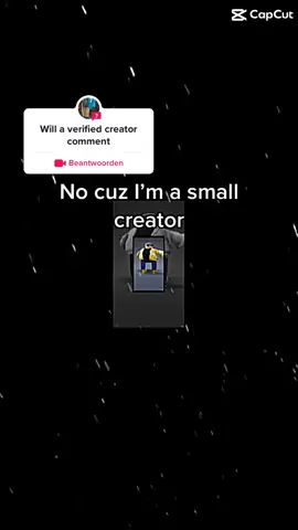#antwoord aan @ytk_7ishowspeed no cuz I’m a small creator #fyp 
