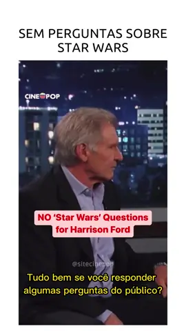 #HarrisonFord #JimmyKimmel #Jedi #Order66 #StarWarsFan #StarWarsInterview #entrevista #talkshow #entretênews #meme #geek #geekbr
