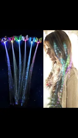 LED Flashing Hair Braid Glowing Luminescent Hairpin Novetly Hair Ornament Girls Led Toys New Year Party Christmas Gifts Random #butterfly #shopping #hair #hairstyle #jewelry #fyp #fypシ #viral #viralvideo #tiktok #tiktokviralvideo #eyes 