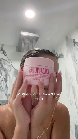 Getting date night ready and keeping my hair smooth and healthy with my favourite @coco_and_eve Date night kit 🧴🧼💕 #cocoandeve  #cocoandevepartner #haircare #hairtok 