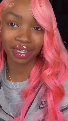 Gorgeous pink wave style💕#youmihair #humanhairwig #pinkhair #wavy