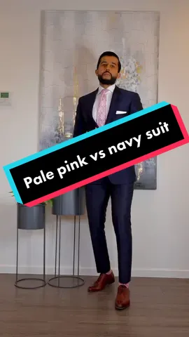 The pale pink or the navy blue..? #suit #style #dapper #menstyle #class #mensfashion #mensfashiontrends #navysuit #classy 