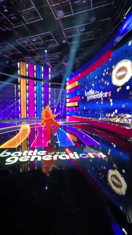 ARE YOU KIDDING ME?! 🤯😱 Check out this first look at the @battleofthegenerations  stage!! I’m losing my mind over how epic it is!!  I can’t believe I get to host this amazing trivia game show, where 4 contestants from each generation battle it out! Gen Z, Millennials, Gen X and Baby Boomers, start stretching because things are going to get so intense, you’re all going to leave with grey hair. 👴🏻👵🏽 Be sure to follow Battle of The Generations  (boomers, ask your grandkids how…) because this ride is just getting started!  #battleofthegenerations coming to @ctv this summer! Let’s goooooo!!!!! 