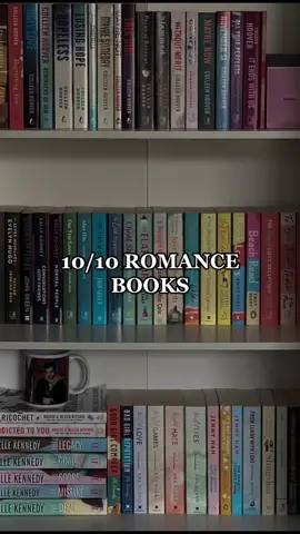 What romance book do you think is 10/10? #booktokau #booktokaustralia #BookTok #bookish #ellekennedy #lynnpainter #christinalauren #taylorjenkinsreid #colleenhoover #emilyhenry #thedeal #betterthanthemovies #loveandotherwords #afterido #allyourperfects #beachread 