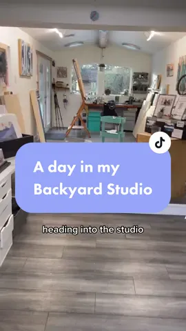 Join me on a day in the life of a full time artist in my backyard art studio! 🎨#lifeofanartist  #artiststudio #artstudiotour #artistlife #artlife #fulltimeartist #bcartist #mapleridgebc 
