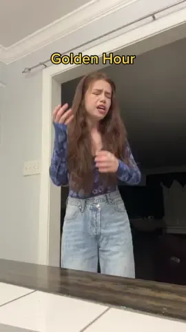 “Golden Hour,” by @jvke #singing #cover #jvke #marajustine #goldenhour #jvkegoldenhour 