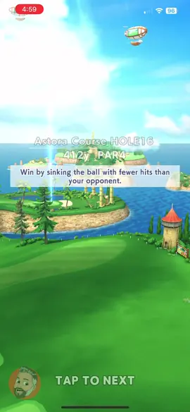 A good/lucky round on my part. #nekogolf the wind is being flagged for copyright, lol #golf #gacha 