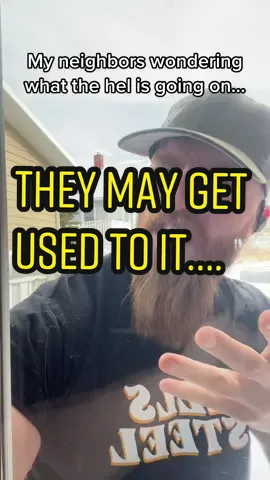 I think they’ve accepted it at this point 😂⚒️🍻 #nerdgym #vikings #hammer #workout 