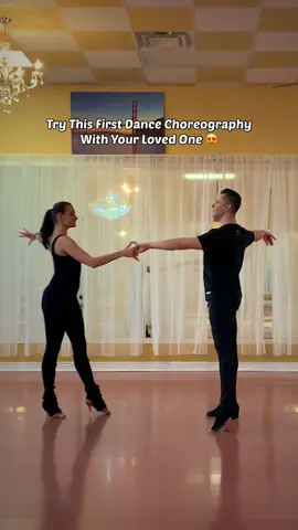Try this simple choreography with your love ❤️ Perfect for the first dance at your wedding, or just for a cold winter night at home with your loved one. 😍 #danceteacher #weddingdance #firstdance #slowdance 