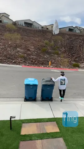 Accurate - we even throw out the trash similarly 🥹 #firstbornson #minime #throwing #garbagebag #trashbag #ringcam #momandson #vegastiktok 