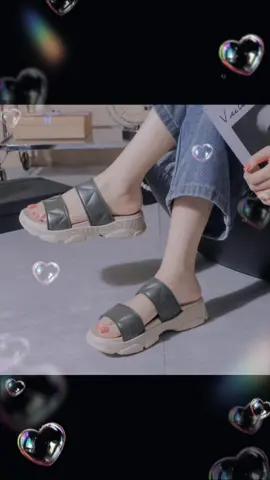 KOVO-8891 # Summer New Women's Sports Platform Slippers Casual Slides Black Green Pink#women 