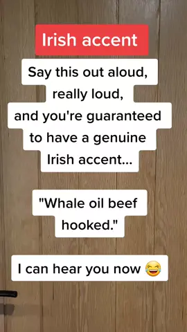 Irish accent #foryou #fyp 