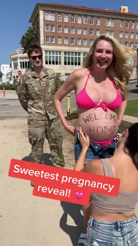 Sweetest surprise! ❤️ #Homecoming #pregnant #Love 