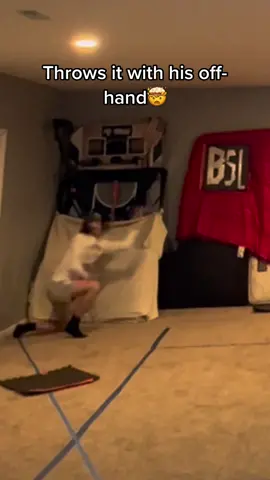 Throws it with his left hand🤯 #4upage #BSL #GetCrackin #sports #baseball