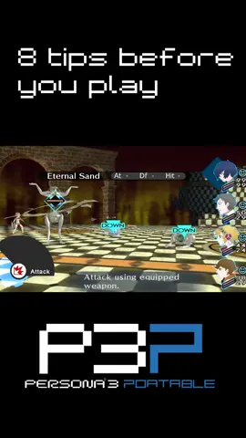 8 Tips You Need To Know Before You Play P3P #persona3portable