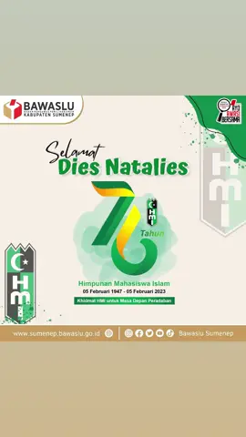 Selamat Dies Natalies HMI ke-76 tahun, Tetaplah berkarya untuk demokrasi dan peradaban bangsa.. 