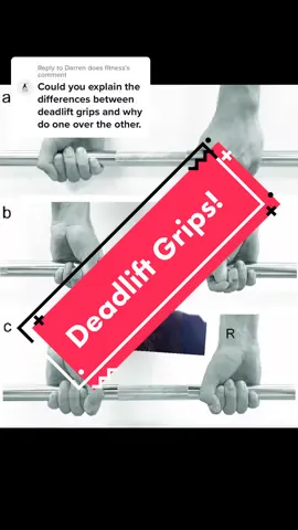 Replying to @Darren does fitness what are the different deadlift grips.