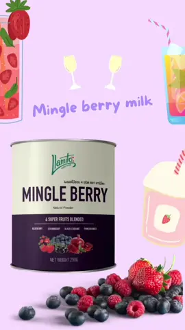 Mingle berry milk#superfoods #llamitosuperfood #สุขภาพดี #ลดน้ําหนัก #ลดความอ้วน 