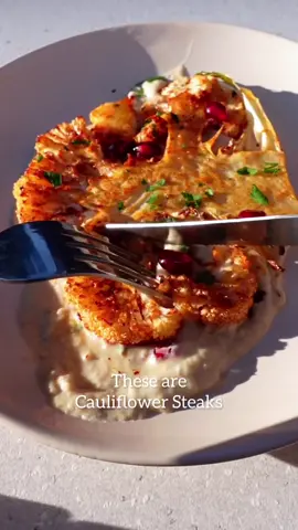 These Cauliflower Steaks are going to be your new favourite way to eat Cauliflower!  They’re coated in a yummy spice rub that is so yummy, golden and caramelized when roasted 😋😋😋 You can make them in the oven or air fryer, both turn out great! The dip underneath makes the perfect match! Who wants the recipe ?? 🥰 The full recipe with some tips to make them are posted on my website lovelies,  the link in my bio takes you straight there!  #cauliflower #cauliflowersteak #cauliflowersteaks #roastedcauliflower #roastedcauliflowersteaks #vegan #plantbased #EasyRecipes #healthyfood #healthyrecipes #healthyrecipe 