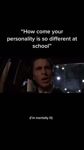 I hide my real self under fictional characters personalities ##real##patrickbateman##americanpsycho##christanbale#si#sigmagrindsety#ryangoslingh#thevoicesaregettinglouder