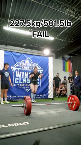 If anyone’s noticed recently that I’ve been holding my deadlifts longer at the top, it’s because of this. I lost 501 on my third attempt on my lockout. I couldn’t fully get my shoulders back before the bar started to slip out of my hands. I can make all the excuses I want about why it happened but either way the weight moved well and this was not a strength issue, but rather a grip issue/fluke and I will not let this happen again next time I load 501 on the platform. This will make a great transformation video one day. #deadlift #deadliftfail #501deadlift #GetCrackin #artmommy #GymTok #powerlifter #femalepowerlifter #girlswholift 