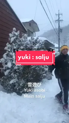 fuyu, puas puasin main salju 😌😅 #foryourpage #fyp #bahasajepang #belajarbahasajepang #foryou #winter 