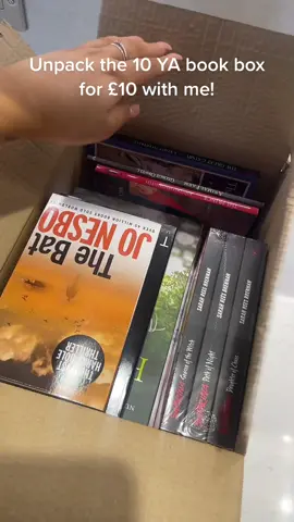 Unpack a £10 mystery YA book box with me! #fyp #BookTok #mysterybookbox #YAbooks #10for10 