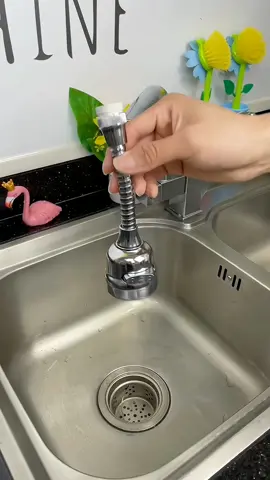 Put an extender on your ordinary faucet for not only anti-splash but also supercharging effect # Anti-splash faucet # kitchen Goodish # faucet extender