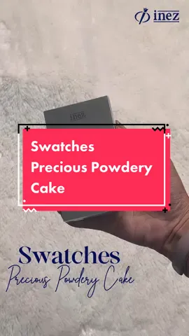 Swatches time! Kemasan silver adalah kemasan baru ya 🥰 #repackaging #makeup #inezcosmetics #bedak #swatches 