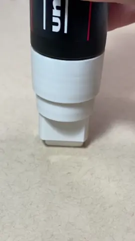 Activating my WHITE jumbo posca marker! #satisfying #asmr #art 