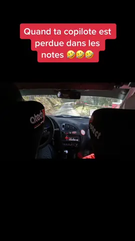 Ma copilote s’est perdue dès le départ dans ses notes 😬 #rallye #saxo #saxovts #rally