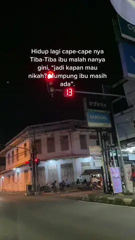 Paling ga bisa kalau ibu udah ngomong gitu.