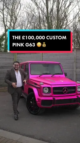 Would you pay £100,000 for this PINK G-Wagon? 😳 #gwagon #mercedes #g63 #supercars #carguy #fyp #thedealcloser 