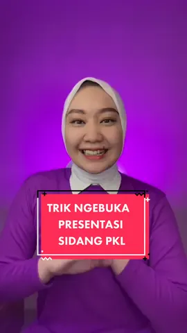 Replying to @salsaderamaharani presentasi PKL anti gemeteran pake cara ini! #tipskerjavina #serunyabelajar 