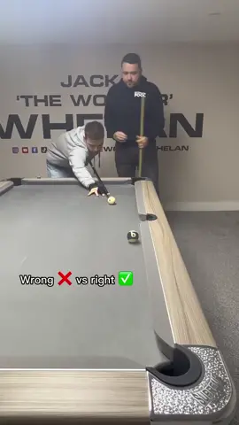 WRONG ❌VS RIGHT ✅ with world champion 🎱 - - #8ball #billiard #skill #right #wrong #billiards #bilhar #amsr #professional #thewonder #jackwhelan #fy #fyp 