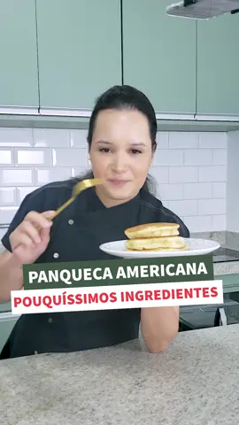 Bora de Panqueca Americana? 😃 Ingredientes: 175g farinha de trigo 30g açúcar 100g ovos 190g leite 20g óleo 10g fermento em pó 2g bicarbonato 2g sal #panquecaamericana #receitasimples #receitafacil 