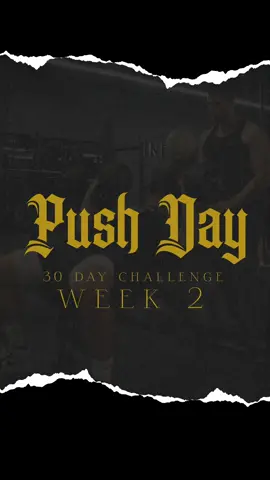 30 DAY CHALLENGE - WEEK 2: Push Day. Everything stays the same in the program except we up the weight per exercise.  If you looking for a 🔥🔥 Pre-Workout shop @primevallabs and use code “Ace25”to save 💸 ##shakira##Gym##chestworkout##Fitness