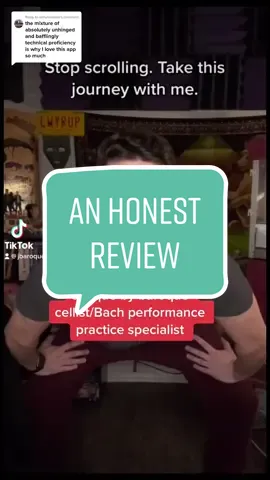 Replying to @amtunlimited before you guys come for me: totally serious about my review totally joking about the ‘correct pitch’ bs #historicalperformance #bach #cello 