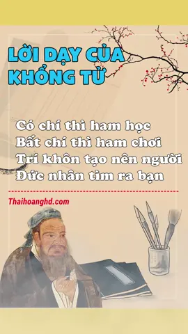 Lời dạy của Đức Khổng Tử. Lưu lại để nghe học thấm hàng ngày #loidaykhongtu #phamnguyenthaihoang #thaihoanghd #hieubietyeuthuongdandat 