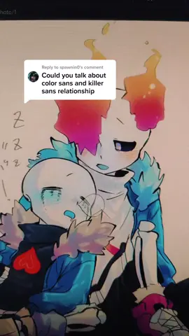 Replying to @spawnin0 a lot of this is just my interpretation! please refer to the comics made by rahafwabas! #killercolor #killersans #coloursans #colorsans #utmv #sansau 