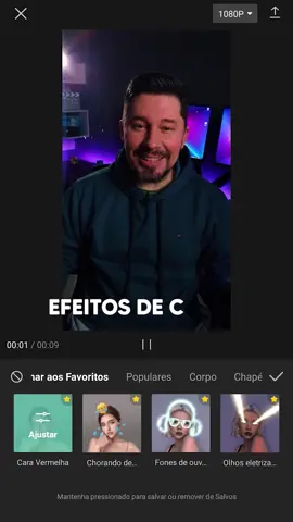 Efeitos de Corpo no CapCut #capcut #capcutedi #capcuttutorial