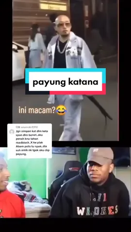 回复 @zaharin28 ini macam ke🤣🤣 payung samurai, payung katana,payung ninja #payung #payungviral #payungkatana #payungkatanaviral 
